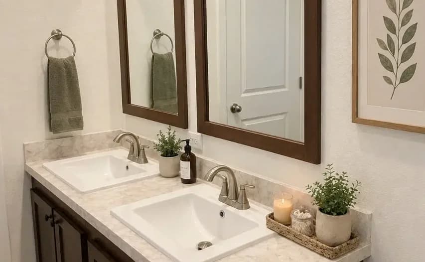 Aria bathroom home features
